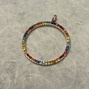 Circular Multi Gemstone Pendant